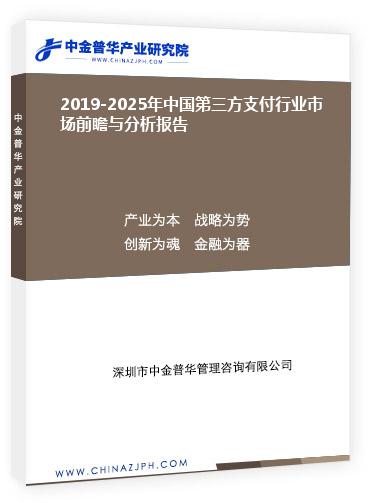 2019-2025年中國第三方支付行業(yè)市場(chǎng)前瞻與分析報(bào)告